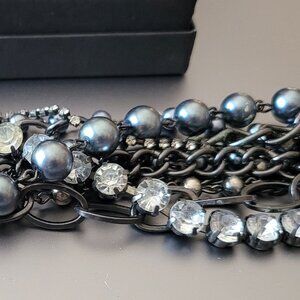 SET of Bracelet and NECKLACE: Baubles, Gems, Pearls